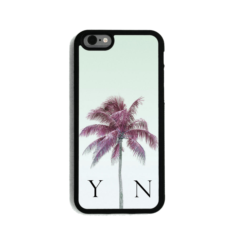 Green Sky & Grape Palm Tree   - 2D Clip Case - Ai Printing