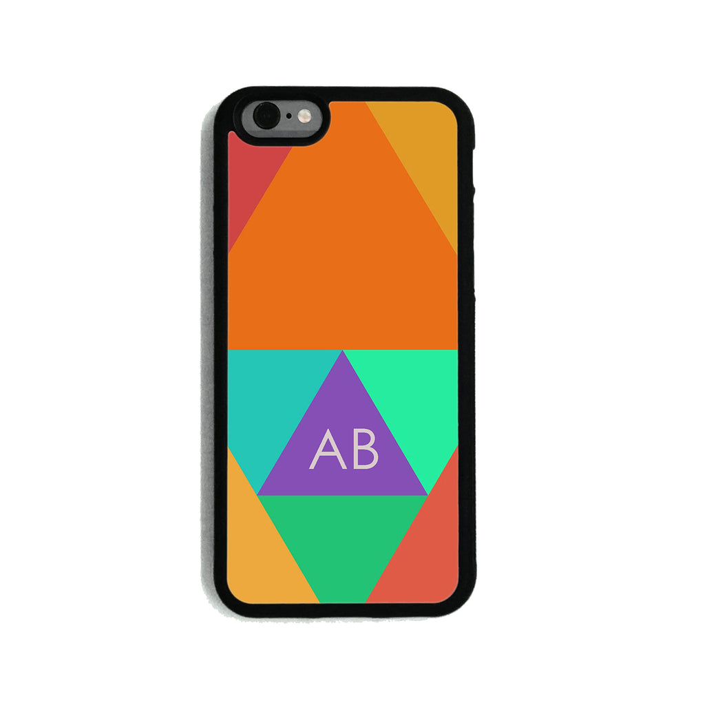 Orange Triangle Blocks - 2D Clip Case - Ai Printing