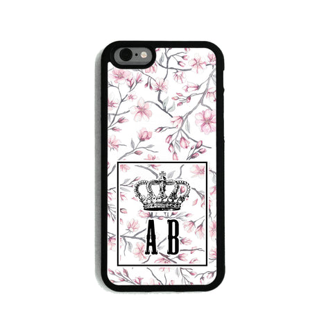 White Pink Flower Crown - 2D Clip Case - Ai Printing