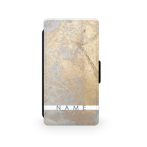 Gold Paint - Faux Leather Case - Ai Printing
