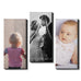 3 Panel Personalised Canvases - Collage Style Portrait - Fixed Size - Ai Printing