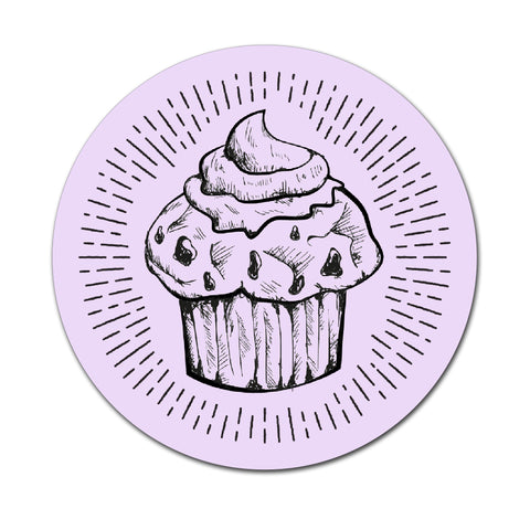 Muffin B - Round Coaster - Ai Printing
