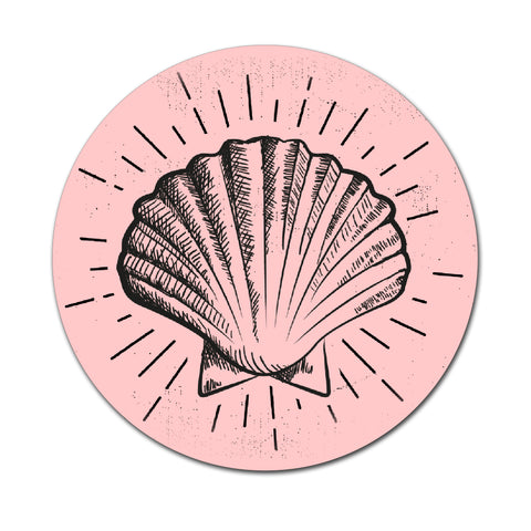Sea Shell - Round Coaster - Ai Printing