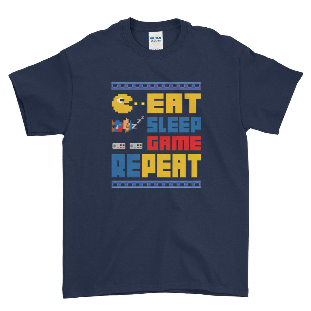 Eat Sleep Game Repeat Game Lover Gamer Funny Men's T-Shirt