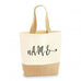 Personalised Tote Bag Custom Name Initial Jute Base Canvas Beach Bag - Tote Bag | Ai Printing - Ai Printing