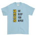 Eat Sleep Fish Repeat Funny Inspired Fishing Men's T-Shirt