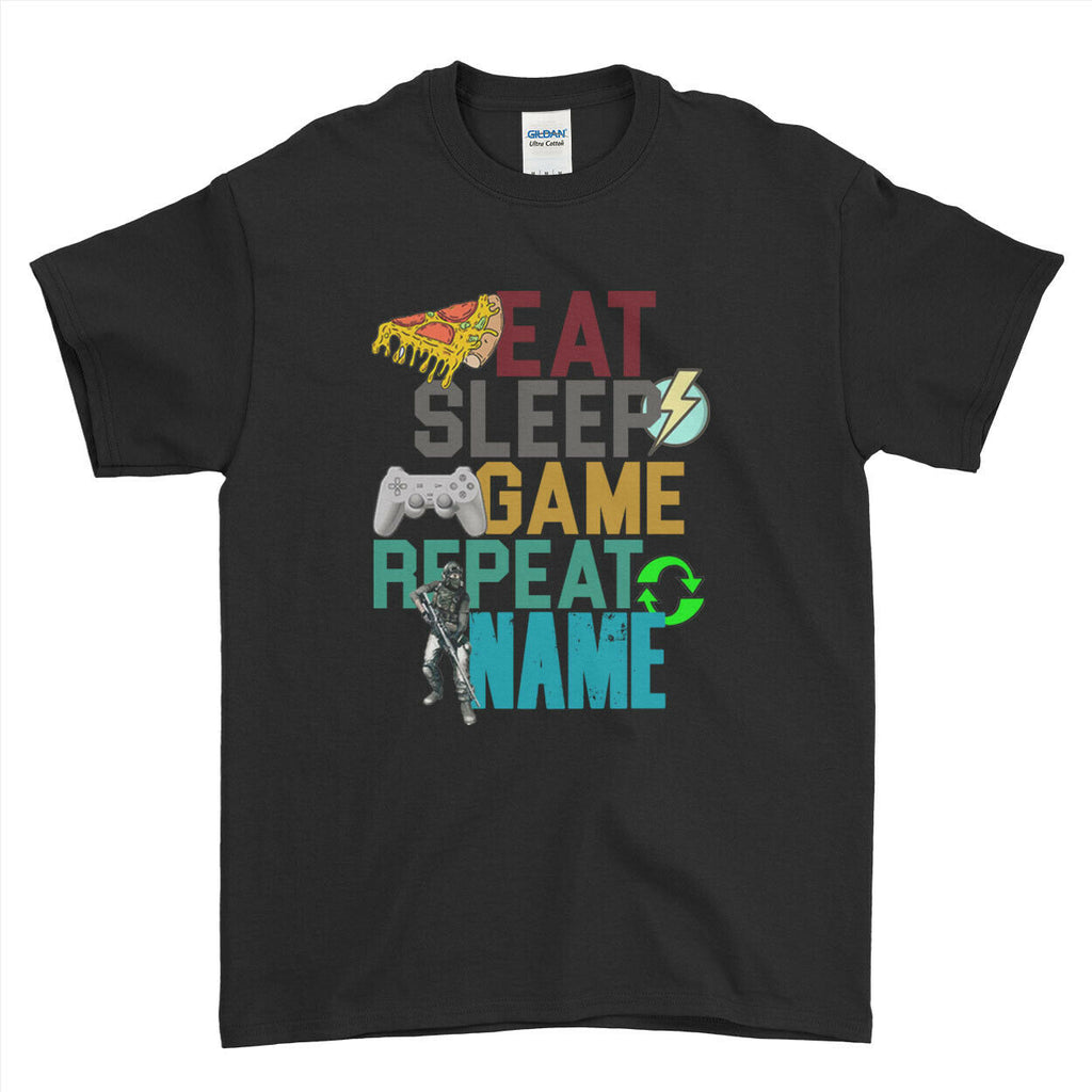 Eat Sleep Game Repeat T-Shirt Play Video Gamer Classic Men's T-Shirt