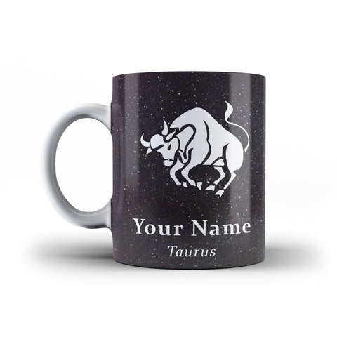 Zodiac Taurus - Personalised Mug - White - Ai Printing